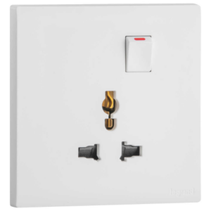 Ổ cắm đơn đa năng có công tắc - Obria Màu Trắng Mã: MEC32045WH